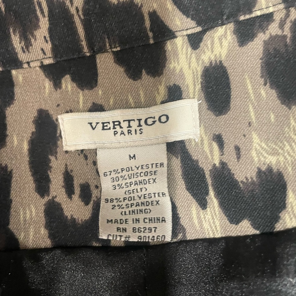 Vertigo Paris Leopard Jacket Medium - Picture 5 of 8